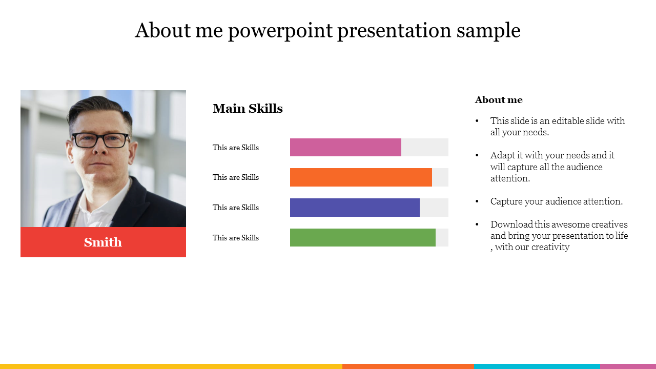 about me powerpoint presentation sample